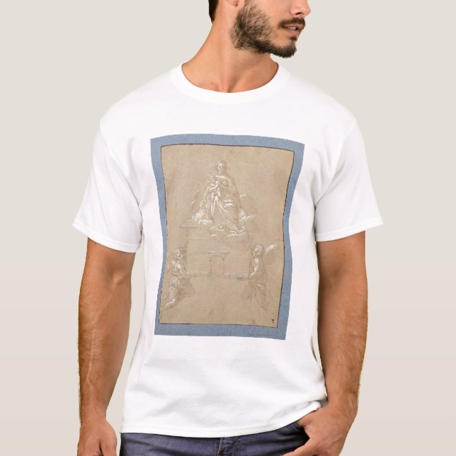 T-shirt Madonna de Loreto (caneta e tinta) (Frente)