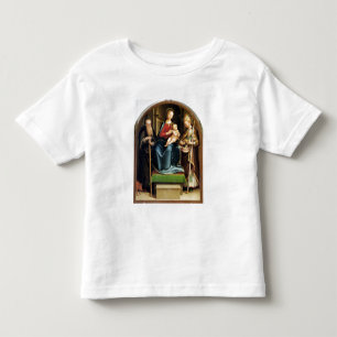 T-shirt Madonna e criança com abade de St Anthony e St. N