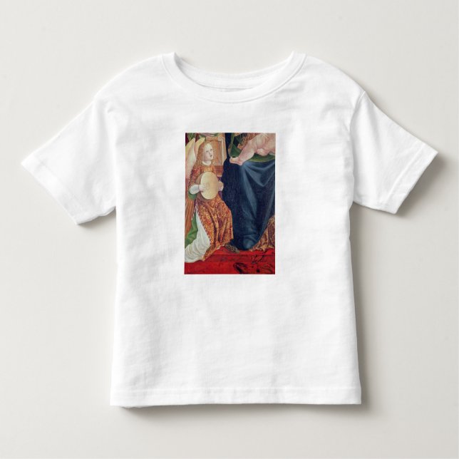 T-shirt Madonna e criança com músicos do anjo (Frente)