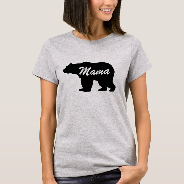 T-Shirt MÃE BEAR MULHERES (Frente)