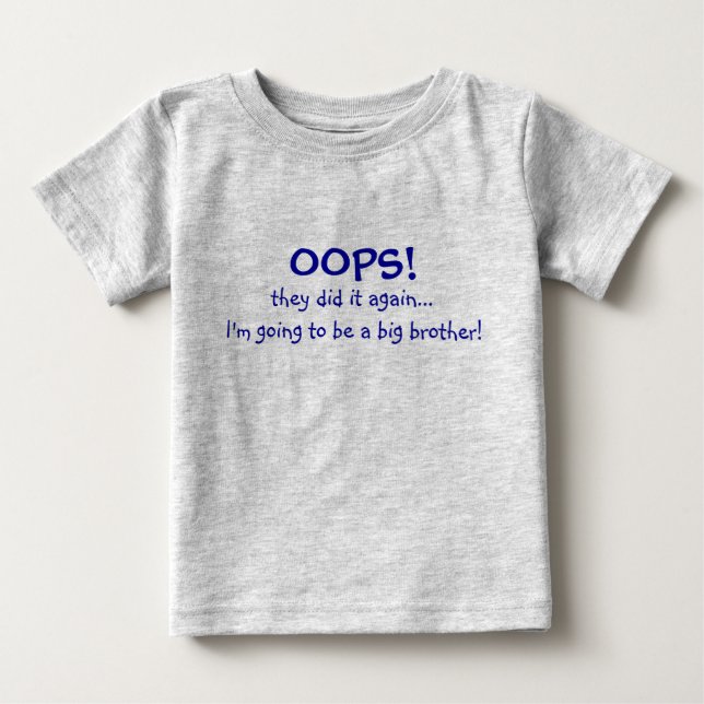 T-shirt Mãe com um bebê grande irmão (Frente)