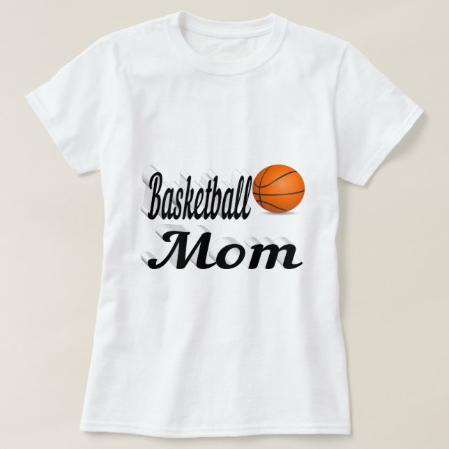 T-Shirt Mãe de Basquete (Frente do Design)