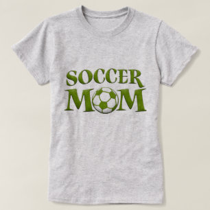 T-Shirt Mãe de Futebol Verde