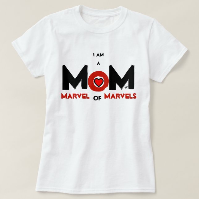 T-shirt MÃE: Marvel de Marvels (Frente do Design)