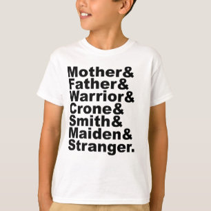T-shirt Mãe & Pai & Guerreiro & Cróone & Ferreiro & Donzel