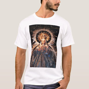 T-shirt Mãe santamente Mary e bebê Jesus