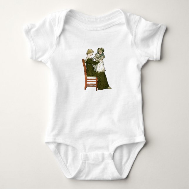 T-shirt Mãe Vitoriana Bebê Greenaway (Frente)