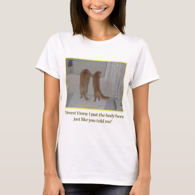T-shirt Mafia Gata Humor (Frente)