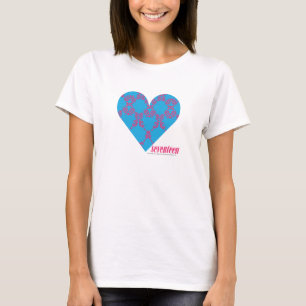 T-shirt Magenta-Aqua 3 do damasco