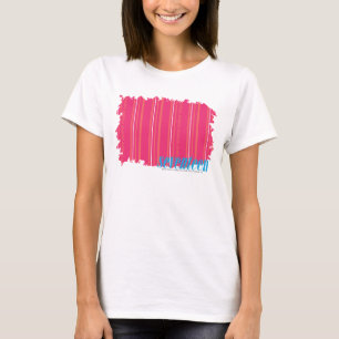 T-shirt Magenta fina 2 das listras