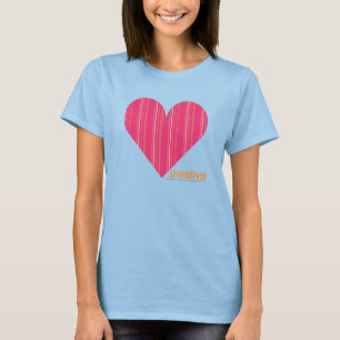 T-shirt Magenta fina 4 das listras