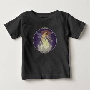 T-shirt Magia Fada Branca Flor Brilhante Fantasia Arte
