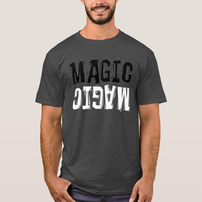 T-shirt Mágica preto e branco (Frente)
