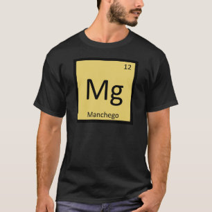 T-shirt Magnésio - Mesa periódica da química do queijo 