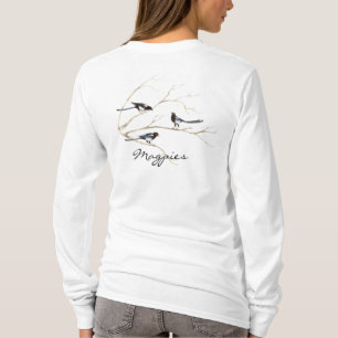 T-shirt Magpie Bird, Natureza, Hoodie Selvagem