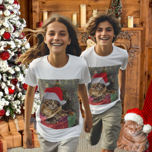 T-shirt Maine Coon Cat Papais noeis e presentes Árvore de