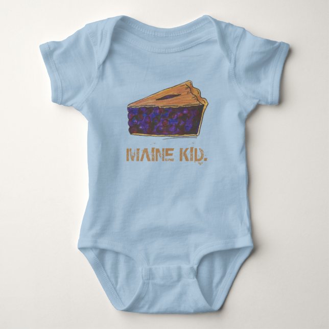 T-shirt MAINE KID Portland Blueberry Blueberry Blueberry S (Frente)