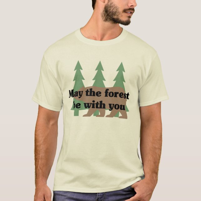 T-shirt Maio a floresta seja com você (Frente)