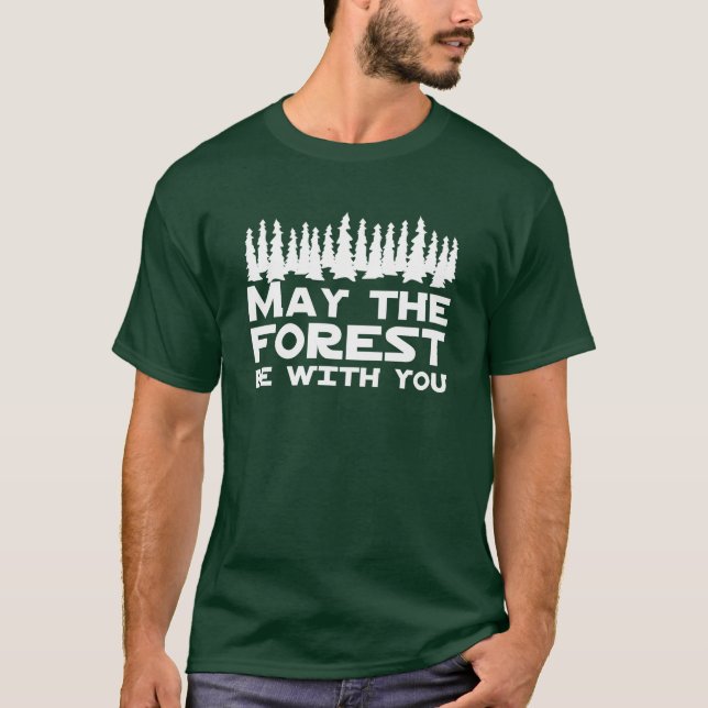 T-shirt Maio a floresta seja com você (Frente)