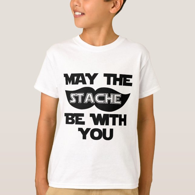 T-shirt Maio o Stache seja com você (Frente)