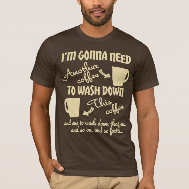 T-shirt Mais café por favor (Frente)