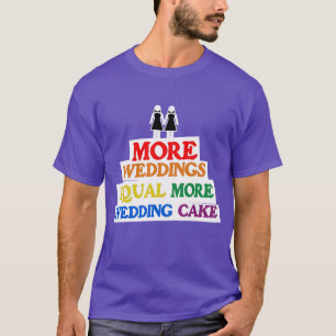 T-SHIRT MAIS CASAMENTOS IGUALMENTE MAIS BOLO DE CASAMENTO