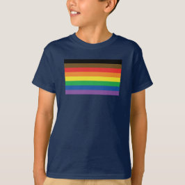 T-shirt Mais colorem mais arco-íris LGBT customizável do