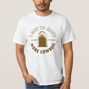 T-shirt MAIS COWBELL - engraçado/humor/música/música