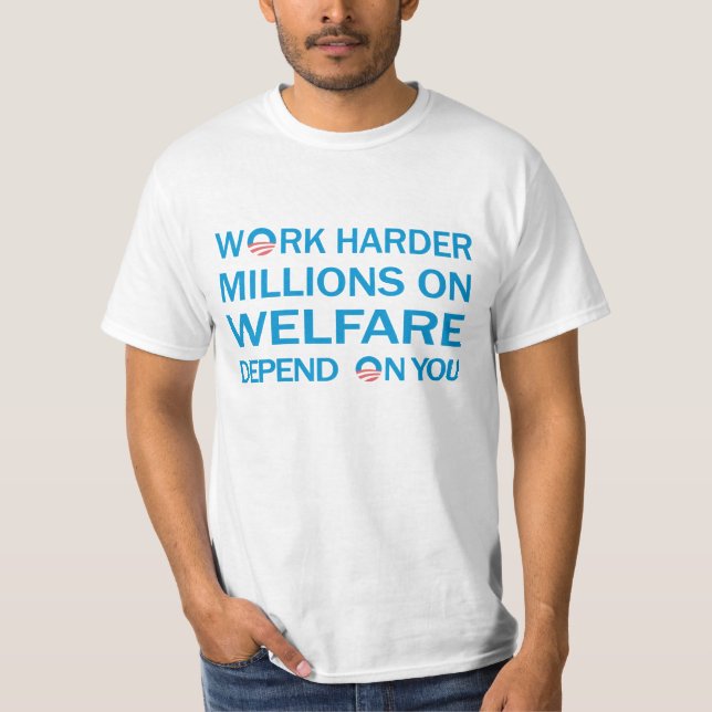 T-shirt mais duro do trabalho (Frente)