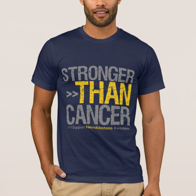 T-shirt Mais forte do que o cancer - Neuroblastoma (Frente)