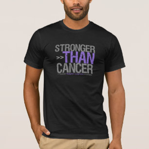 T-shirt Mais forte do que o cancer - o linfoma de Hodgkin