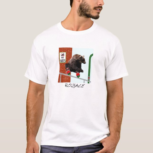 T-shirt MAIS GRANDE do URSO de ROYALE (Frente)