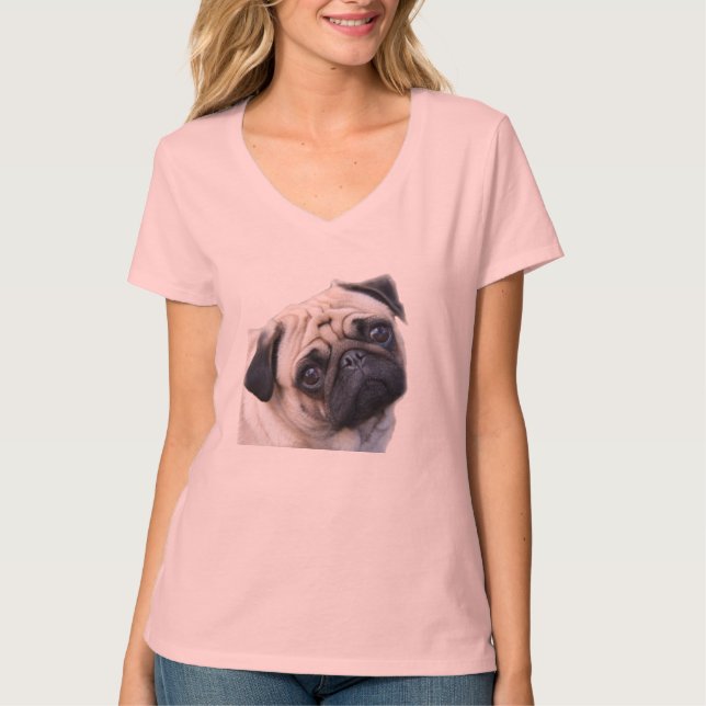 T-shirt Mais pugs menos drogas (Frente)