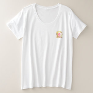 T-Shirt mais tamanho mulheres legal no estilo ecol