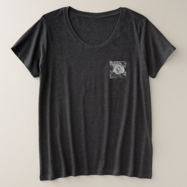 T-Shirt mais WOMENS DE TAMANHO DESIGN (Frente do Design)