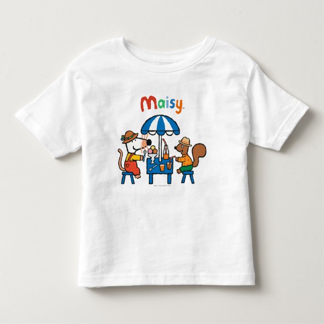 T-shirt Maisy e Cyril Snacktime na Praia (Frente)