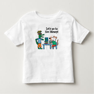 T-shirt Maisy e os amigos apreciam a biblioteca