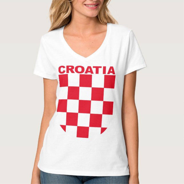 T-shirt Majica superior de Croatia Sahovnica Hrvatska da (Frente)