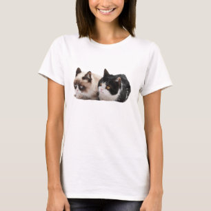 T-shirt mal-humorado do gato e do Pokey