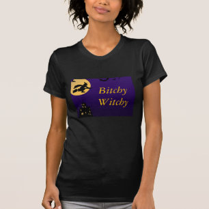 T-shirt mal-intencionado de Witchy o Dia das