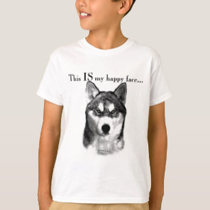 T-shirt Malamute Happy Face