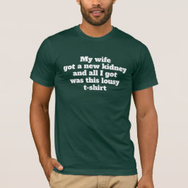 T-shirt maldita de transplante personalizável