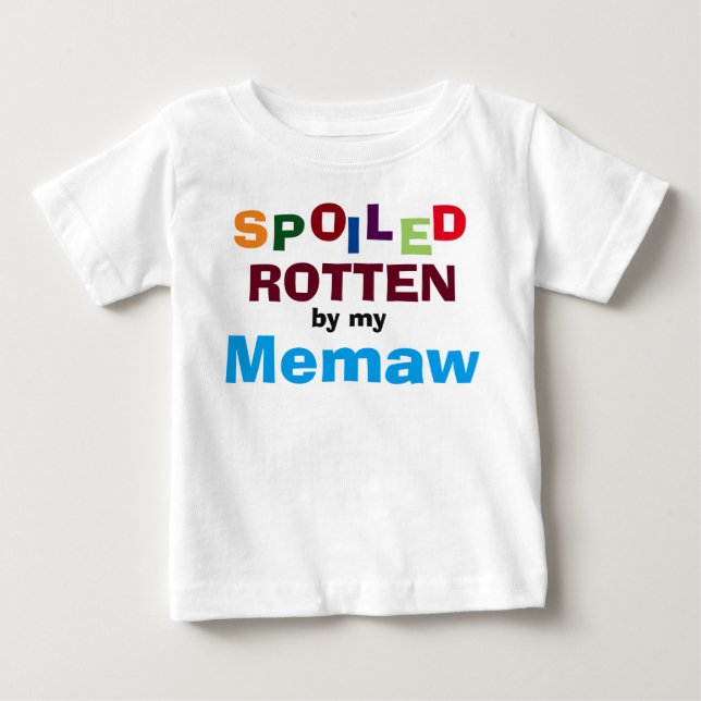 T-shirt Maldito Rotten Por Minha Memaw Bebê Toddler T-Shir (Frente)