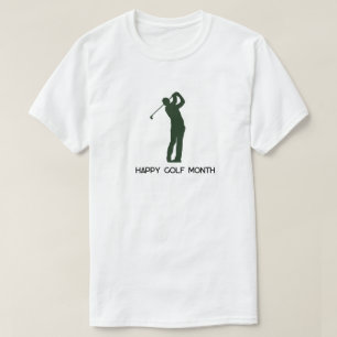 T-shirt Male Golfer Silhouette
