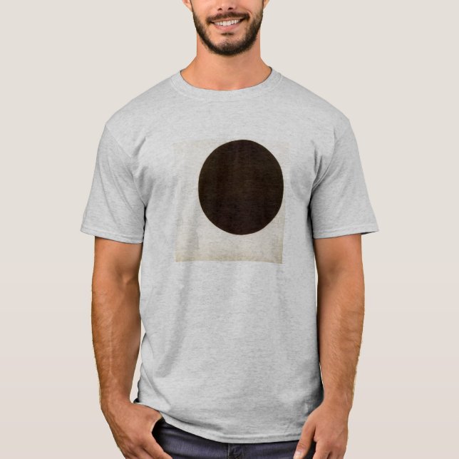 T-shirt Malevich, círculo preto (Frente)