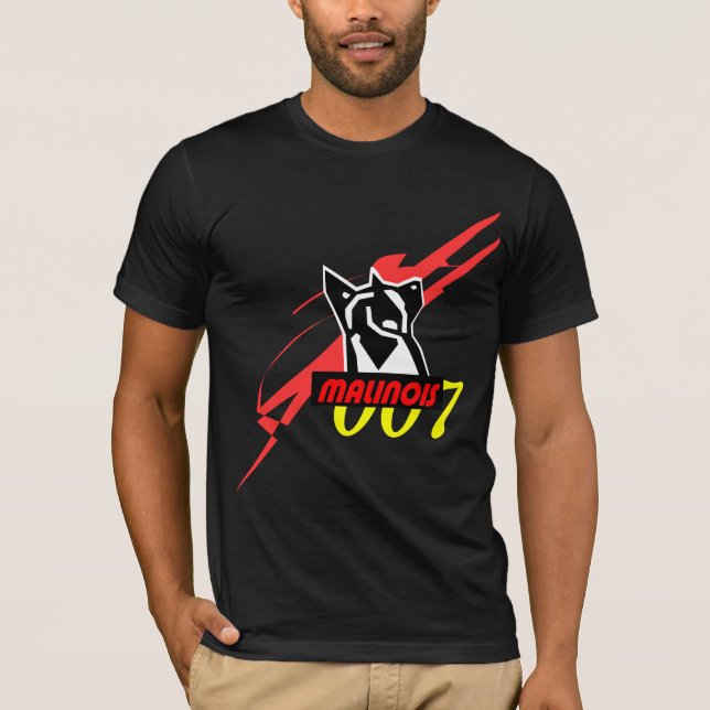 t-shirt malinois 007 (Frente)