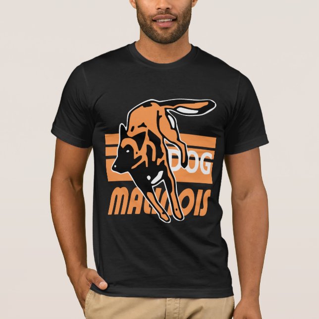T-shirt malinois salto de sebe (Frente)