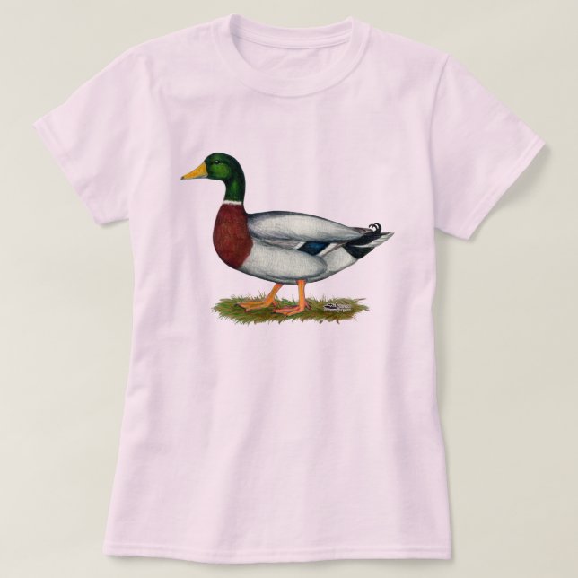 T-shirt Mallard Duck Drake (Frente do Design)