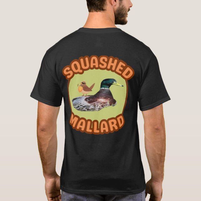 T-Shirt Mallard Esmagado De Aves (Verso)