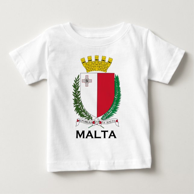 T-shirt MALTA - emblema/brasão/símbolo/bandeira (Frente)